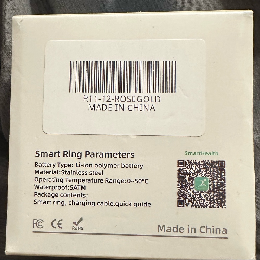 NWT Limited Edition ROSE GOLD Smart Ring Health Sleep Monitoring Fitness Track - Picture 9 of 9